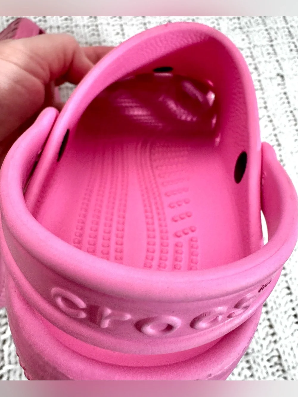 Kids Pink CROCS Slip-On Clog Shoes with Fun Charms #1810